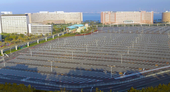 ＴＤＳ８／ホテルエリアの駐車場